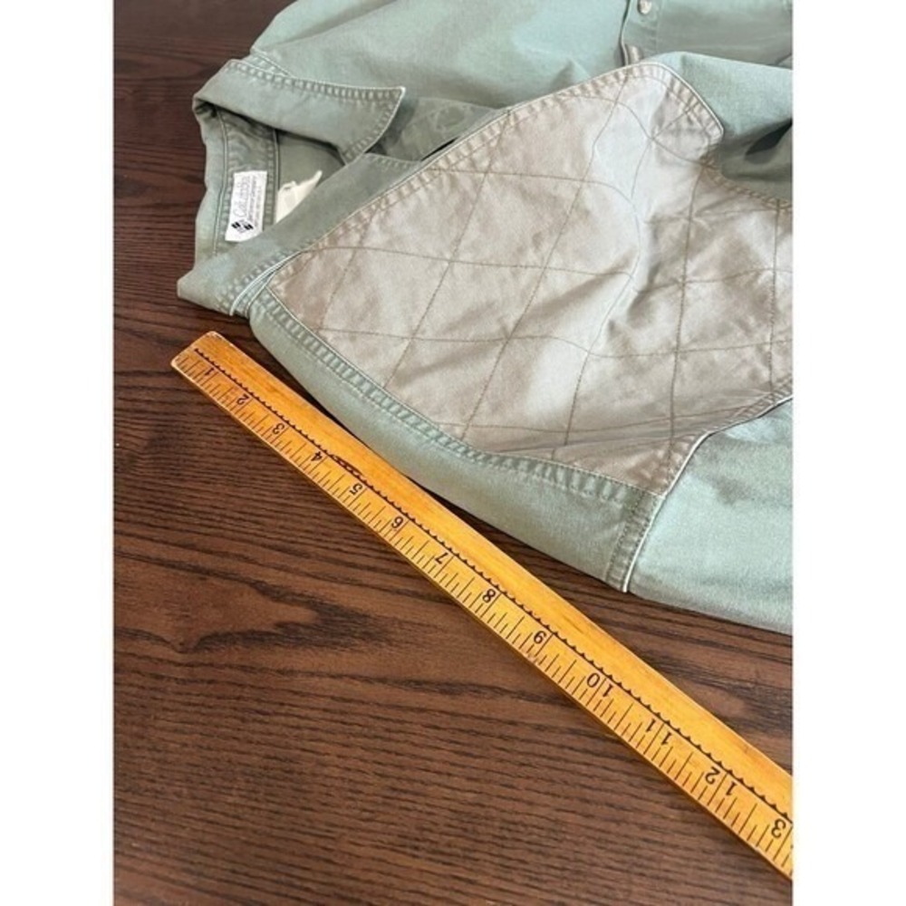 Columbia‎ Hunting Shirt Mens XXL Olive Quilted Shoulder Outdoor Workwear Utility - Picture 9 of 10